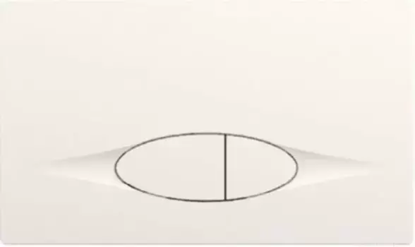 Кнопка смыва «Jacob Delafon» E29026-01R белая