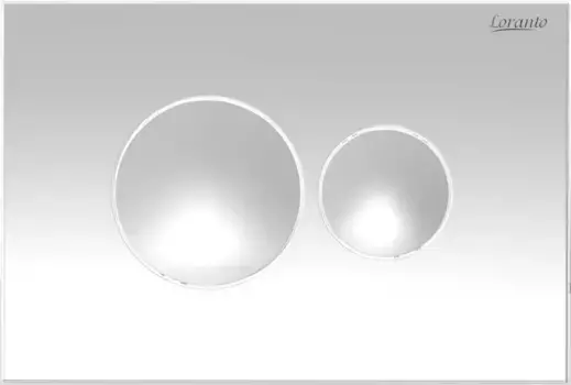 Кнопка смыва «Loranto» 7310 пластик белая глянцевая