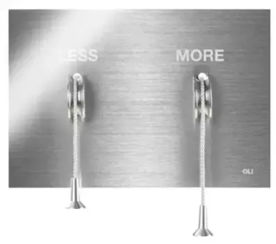 Кнопка смыва «Oli» Less is More 883525 матовый хром