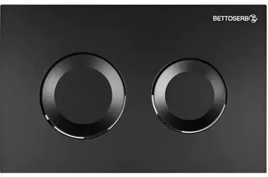 Кнопка смыва «Bettoserb» Cool 40006467 черная матовая