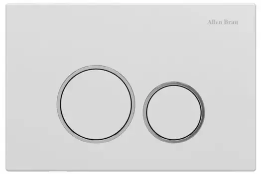 Кнопка смыва пневматическая «Allen Brau» Priority 9.20001.20 пластик белая