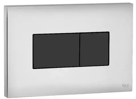 Кнопка смыва пневматическая «Oli» Karisma 641019 хром/черная