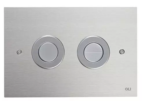Кнопка смыва пневматическая «Oli» Trend 656506 матовый хром