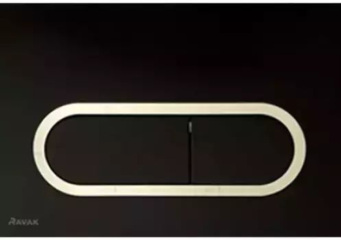 Кнопка смыва «Ravak» Chrome X01797 металл черная