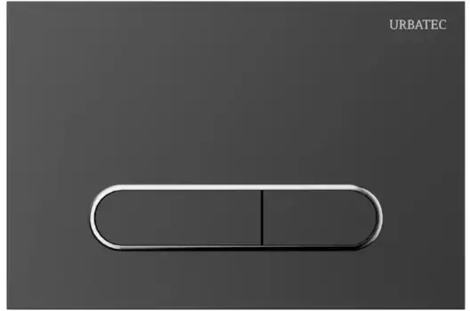 Кнопка смыва «Urbatec» F7MB пластик чёрная матовая