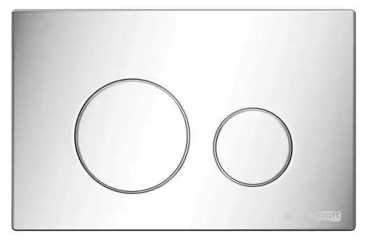 Кнопка смыва «WasserKRAFT» CH02 пластик хром