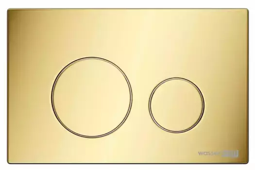 Кнопка смыва «WasserKRAFT» PG02 пластик золото