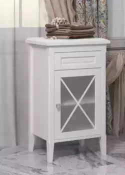 Комод из массива «Opadiris» Палермо 50 белый матовый правый