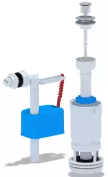 Комплект арматуры для бачка унитаза «АНИпласт» WC4050M G1/2" с боковой подводкой,шток хром