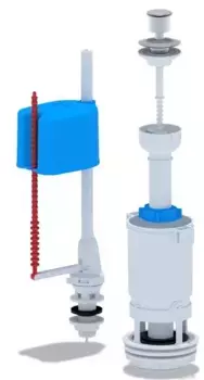 Комплект арматуры для бачка унитаза «АНИпласт» WC4550M G1/2" с нижней подводкой,эконом хром