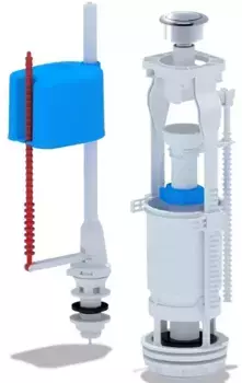 Комплект арматуры для бачка унитаза «АНИпласт» WC6550M G1/2" с нижней подводкой хром