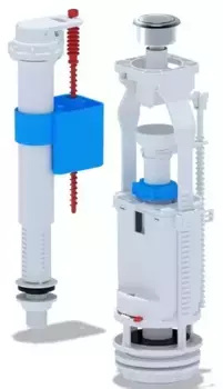 Комплект арматуры для бачка унитаза «АНИпласт» WC8510C G1/2" с нижней подводкой хром