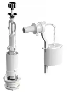 Комплект арматуры для бачка унитаза «Berges Wasserhaus» 030202 Eko 02 боковой1/2" пластик