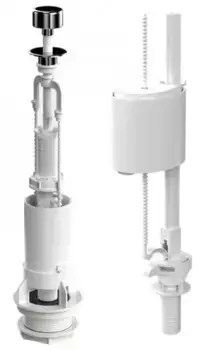 Комплект арматуры для бачка унитаза «Berges Wasserhaus» 030101 Eko 01 нижний1/2 пластик