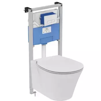 Комплект инсталляция с унитазом, крышкой и кнопкой смыва «Ideal Standard» Prosys Connect Air P212101 белый