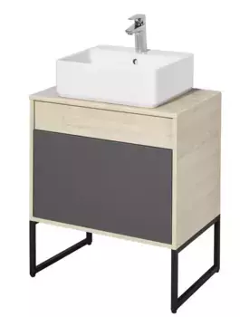 Комплект мебельных ножек «Aquaton» Лофт Урбан (низкая 1 шт) чёрная