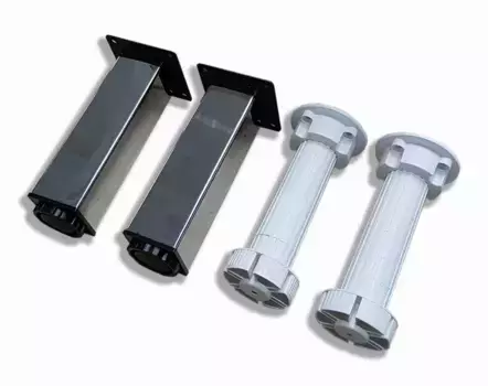 Комплект мебельных ножек «Dreja» QL 2 хром + 2 пластик
