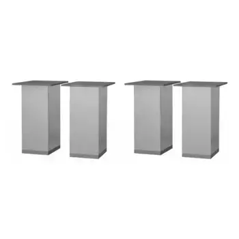 Комплект мебельных ножек «Dreja» QL 4 хром пластик