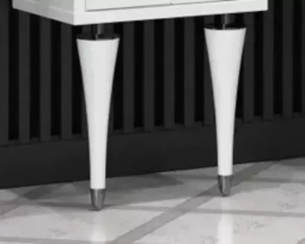 Комплект мебельных ножек «Opadiris» Ибица 2 штуки белые/хром