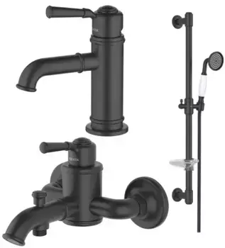 Комплект смесителей «Акватек» Классик AQ1530MB черный матовый