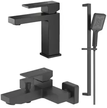 Комплект смесителей «Акватек» Либра AQ1630MB черный матовый