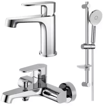 Комплект смесителей «Акватек» Оберон AQ1230CR хром