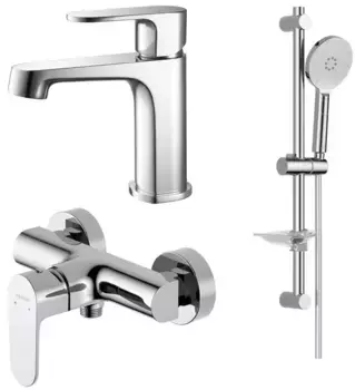 Комплект смесителей «Акватек» Оберон AQ1231CR хром
