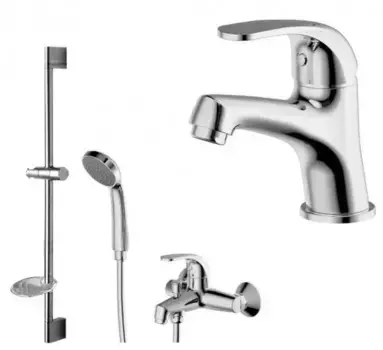 Комплект смесителей «Bravat» Fit F00315C хром