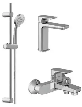 Комплект смесителей «Cersanit» Nature 64514 хром