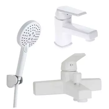 Комплект смесителей «OneLife» P02-311w белый