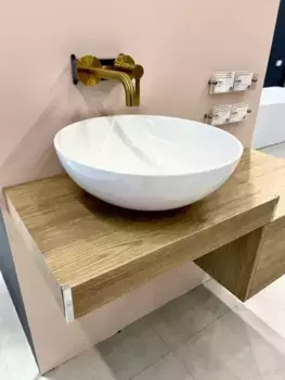 Консоль «Cezares» Tavolone 60 (Bellagio 60) подвесная Rovere tabacco