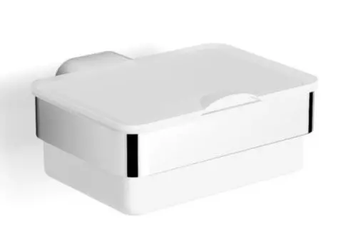 Контейнер с крышкой «Langberger» Lugano 24073A на стену хром