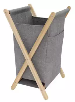 Корзина для белья «WasserKRAFT» Nau WB-772-L серая