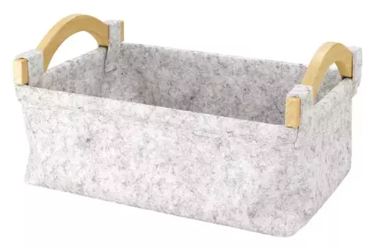 Корзина для хранения «WasserKRAFT» Aula WB-110-L серая