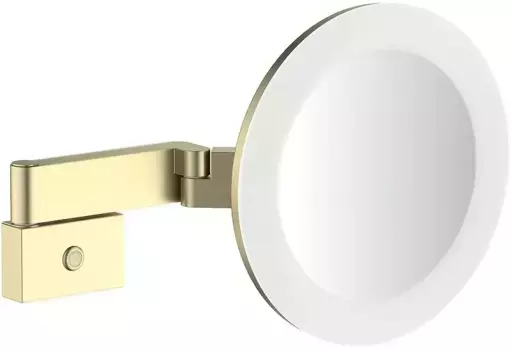 Косметическое зеркало «Timo» Selene 15276/17 на стену матовое золото