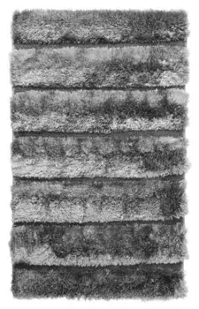 Коврик для ванной «Fixsen» Lush FX-9001K 80/50 резина, полиэстер серый