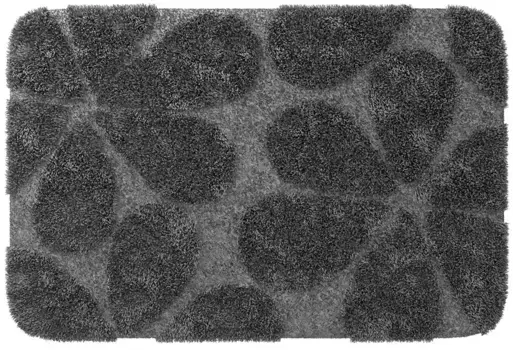 Коврик для ванной «WasserKRAFT» Diemel BM-2212 90/60 микрофибра charcoal gray