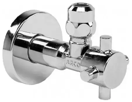 Кран бытовой «Arco» 1Star 1/2"-3/8"-M10 удлиненный корпус НР-под цангу хром