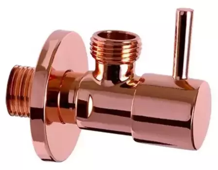 Кран бытовой «Remer» Minimal RR128L 1/2"-1/2"RL НР-НР медь