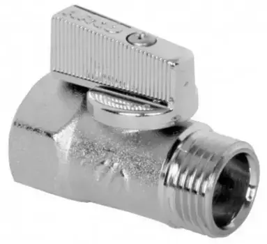 Кран шаровой бытовой «Arco» Mini 2207C 1/2"-1/2" ВР-НР хром