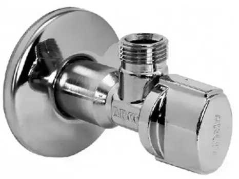 Кран шаровой бытовой «Arco» NOV21 1/2"-3/8" НР-НР хром