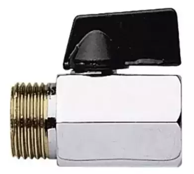 Кран шаровой бытовой «Remer» Mini RR 372 MF1/2"-1/2" ВР-НР хром