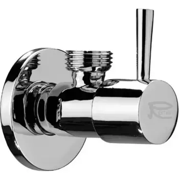 Кран шаровой бытовой «Remer» RR 128L 1/2"- 3/8" НР-НР хром