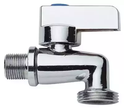 Кран шаровой бытовой «Remer» RR 197 1/2"-3/4" НР-НР хром
