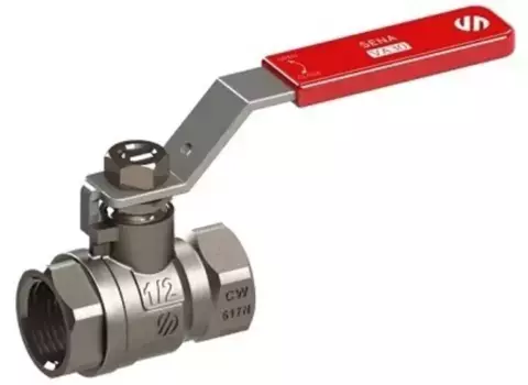 Кран шаровой магистральный «Arco» Sena 150104 3/4"-3/4" ВР-ВР никель