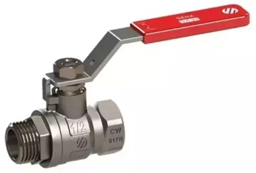 Кран шаровой магистральный «Arco» Sena 150603 1/2"-1/2" ВР-НР никель