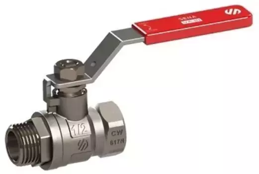 Кран шаровой магистральный «Arco» Sena 150604 3/4"-3/4" ВР-НР никель