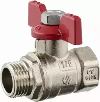 Кран шаровой магистральный «Arco» Sena 153603 1/2"-1/2" ВР-НР никель