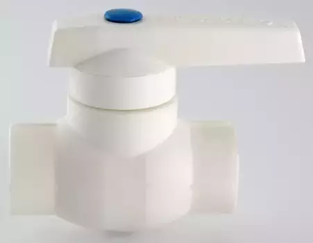 Кран шаровой полипропилен магистральный «Valtec» VTp.744.0.020 D20 ВР-ВР белый