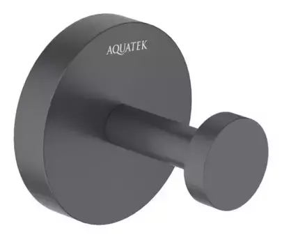 Крючок «Акватек» Бетта AQ4601MB на стену чёрный матовый